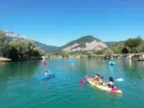 *Camping Valence 11 lac bleu kayak camping drome